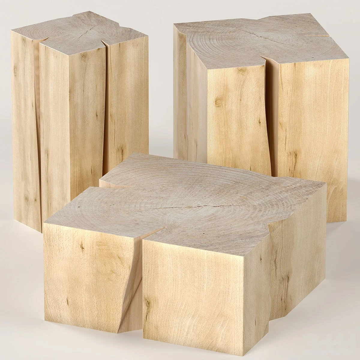 Three coffee table stump